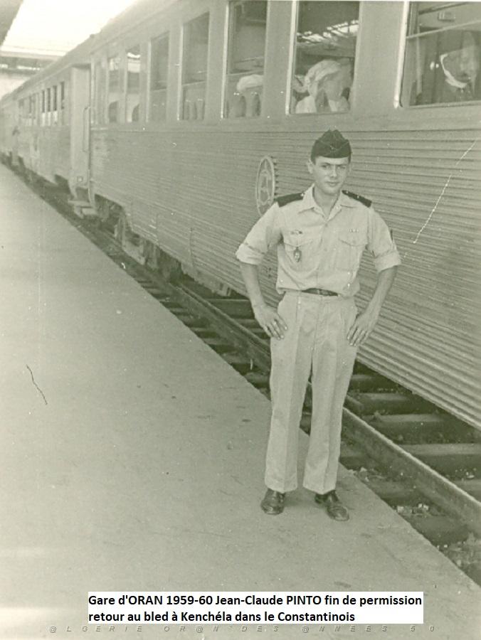 ORAN - perm 3 depart gare fin de perm retour Kenchela dans le Contantinois Jean Claude Pinto 1959.jpg